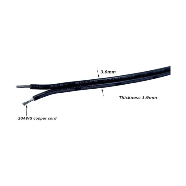 Litever Cable de puente de extensión negro 20 pulgadas_3