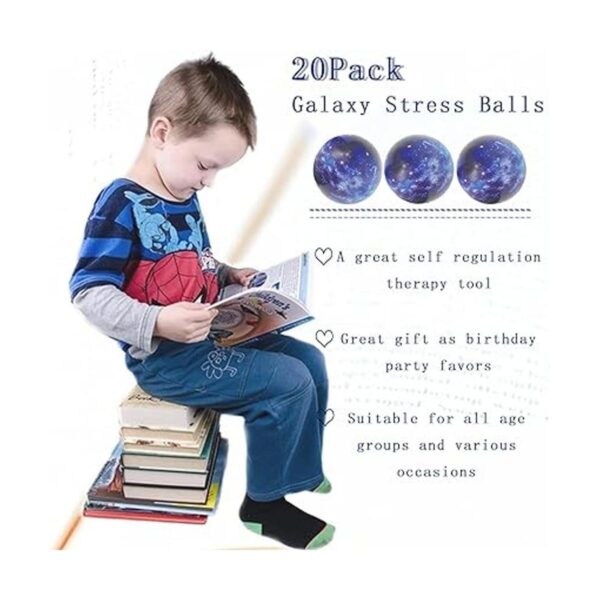 Paquete de 20 bolas de estrés de galaxia bolas de espuma_3