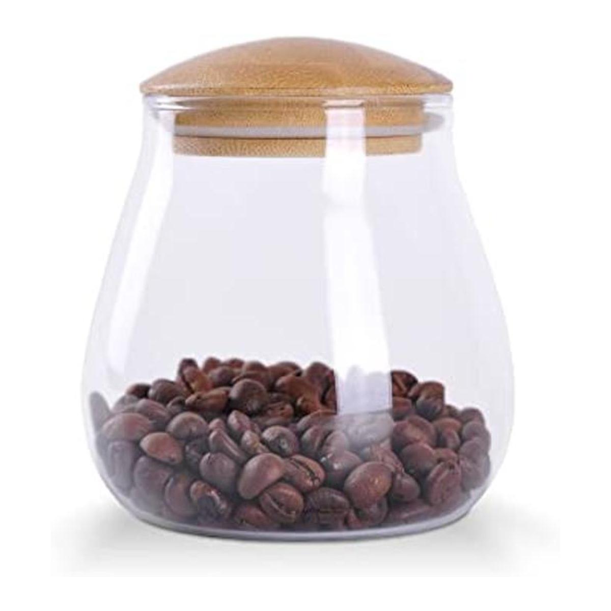 WHJY Recipiente de almacenamiento de vidrio transparente