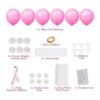 Elecrainbow Paquete de 6 centros de mesa de tul tutú rosa_5
