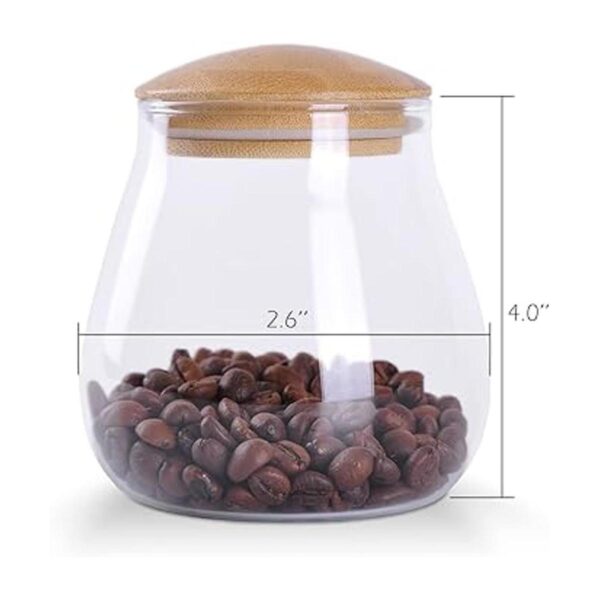 WHJY Recipiente de almacenamiento de vidrio transparente_2