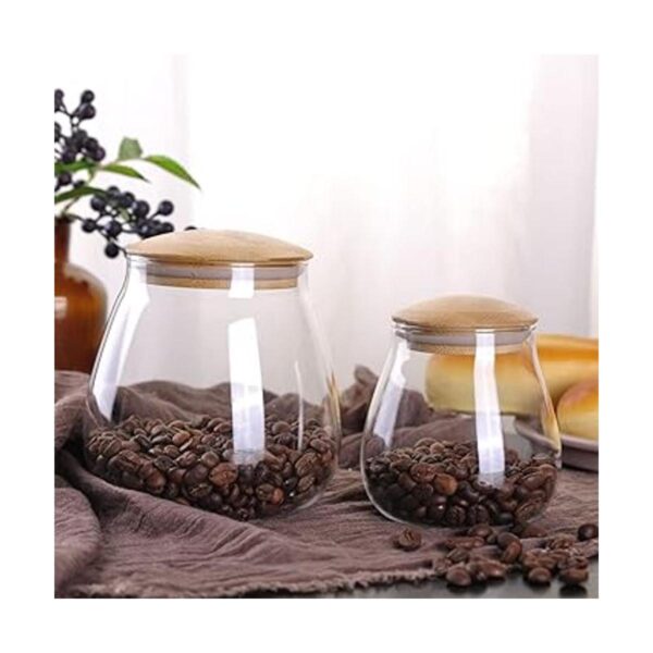 WHJY Recipiente de almacenamiento de vidrio transparente_4
