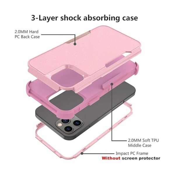 Tksafy Funda diseñada para iPhone 13 Pro Max resistente a_3