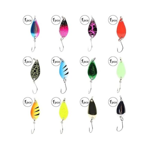 FREGITO Fishing Spoon Lure Set Metal Lures Fishing Spinner_2