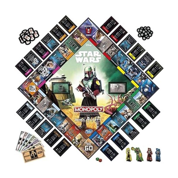 MONOPOLY Star Wars Boba Fett Edition Juego de mesa para_2