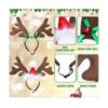 6 unidades de Navidad perro bandana pajarita con diadema