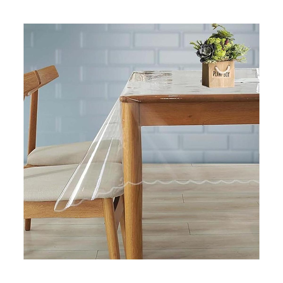 Protector de mesa transparente de 0.015 in de grosor
