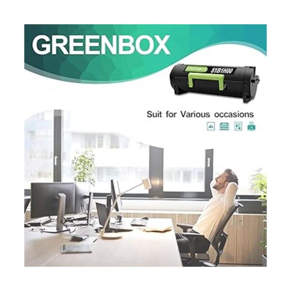 GREENBOX Remanufacture 51B1H00 Cartucho de tóner de alto_6