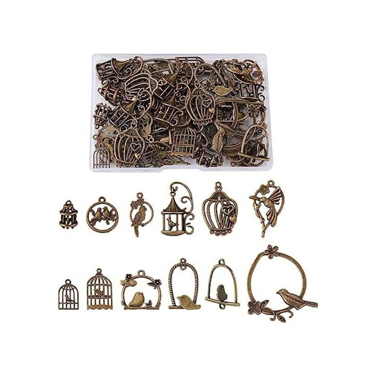 Beadthoven Colgante tibetano para jaula de pájaros 72