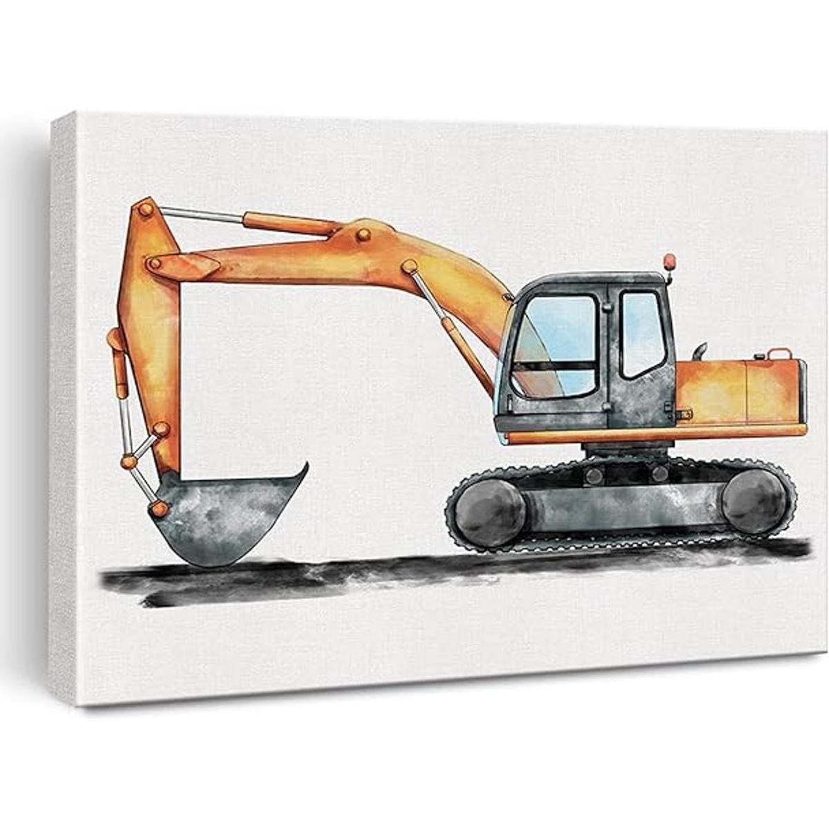 Lienzo de construcción de camiones de lona para pared