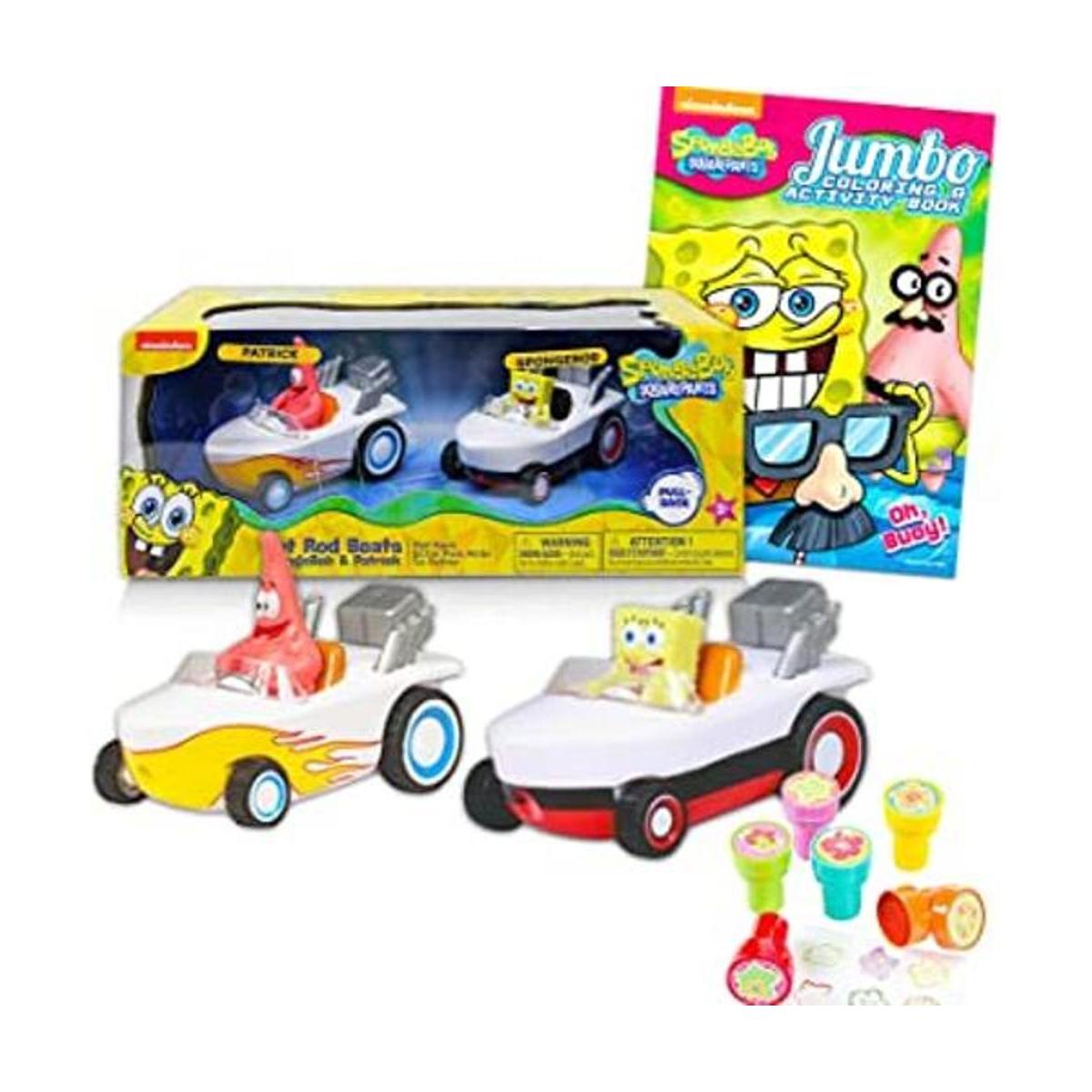 Bob Esponja Squarepants Hot Rod Boat Race Bundle Paquete