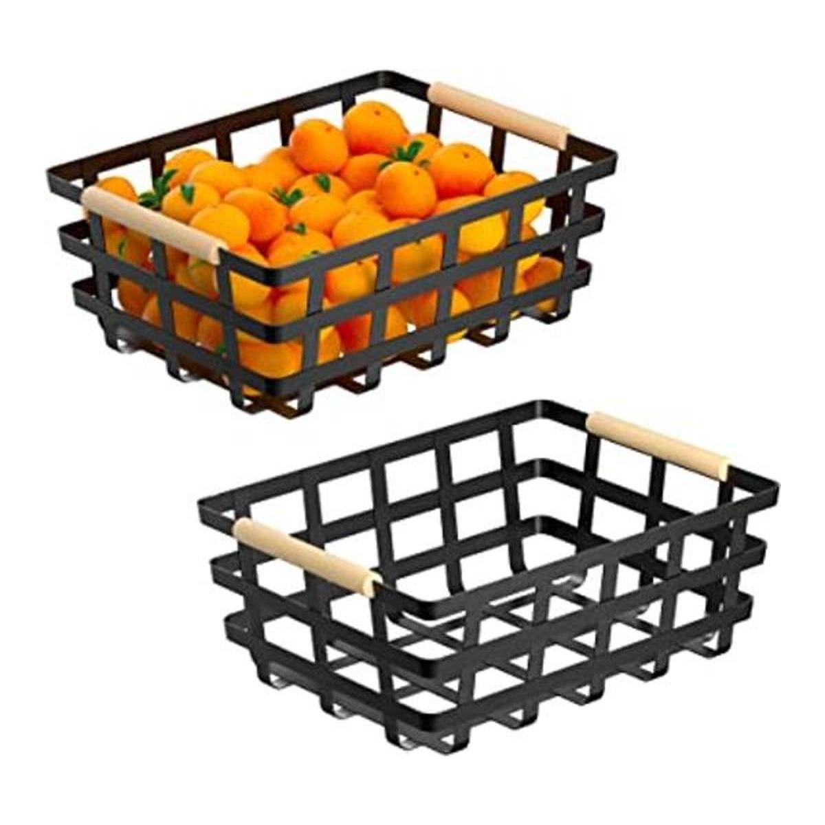 Cestas grandes de alambre de granja para almacenamiento de