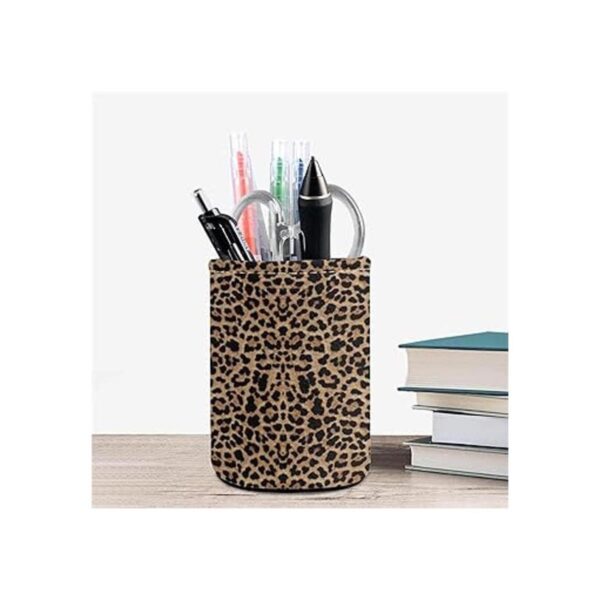 Dreaweet Soporte para lápices con estampado de leopardo de_2