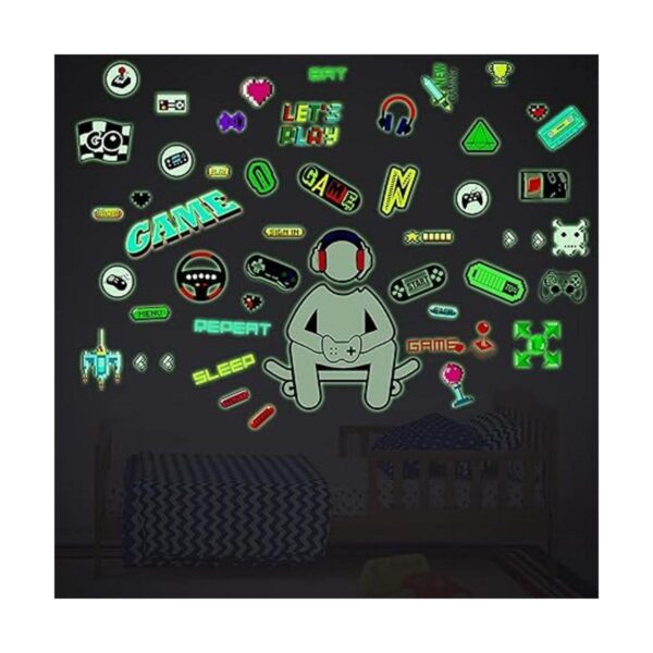 Calcomanía de pared 3D que brilla en la oscuridad