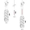 LMQNINE 1 luz para iluminación colgante de cromo lámpara_2