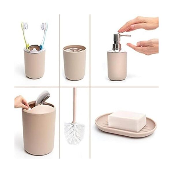 Moss Stone Juego de 6 accesorios de baño juegos de