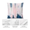 Nebra Fundas de almohada abstractas color rubor y azul