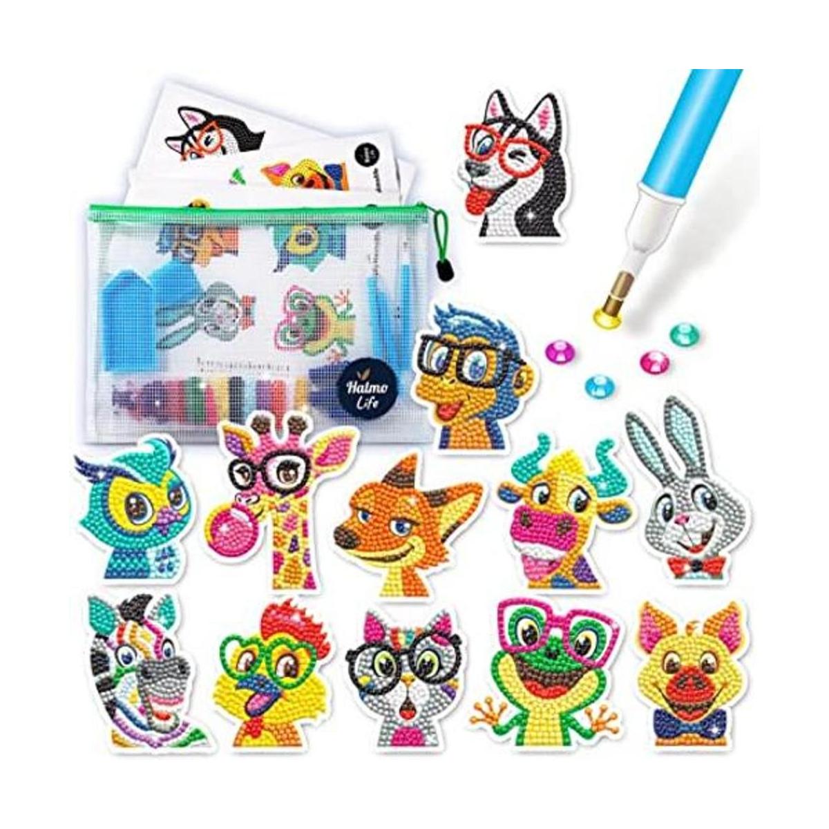 Halmolife Kits de calcomanías de pintura de diamantes 5D