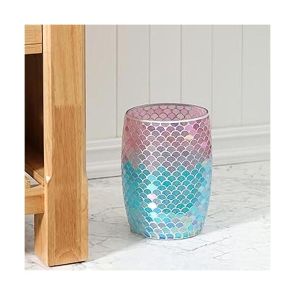 Motifeur Basurero decorativo de cristal para baño_2