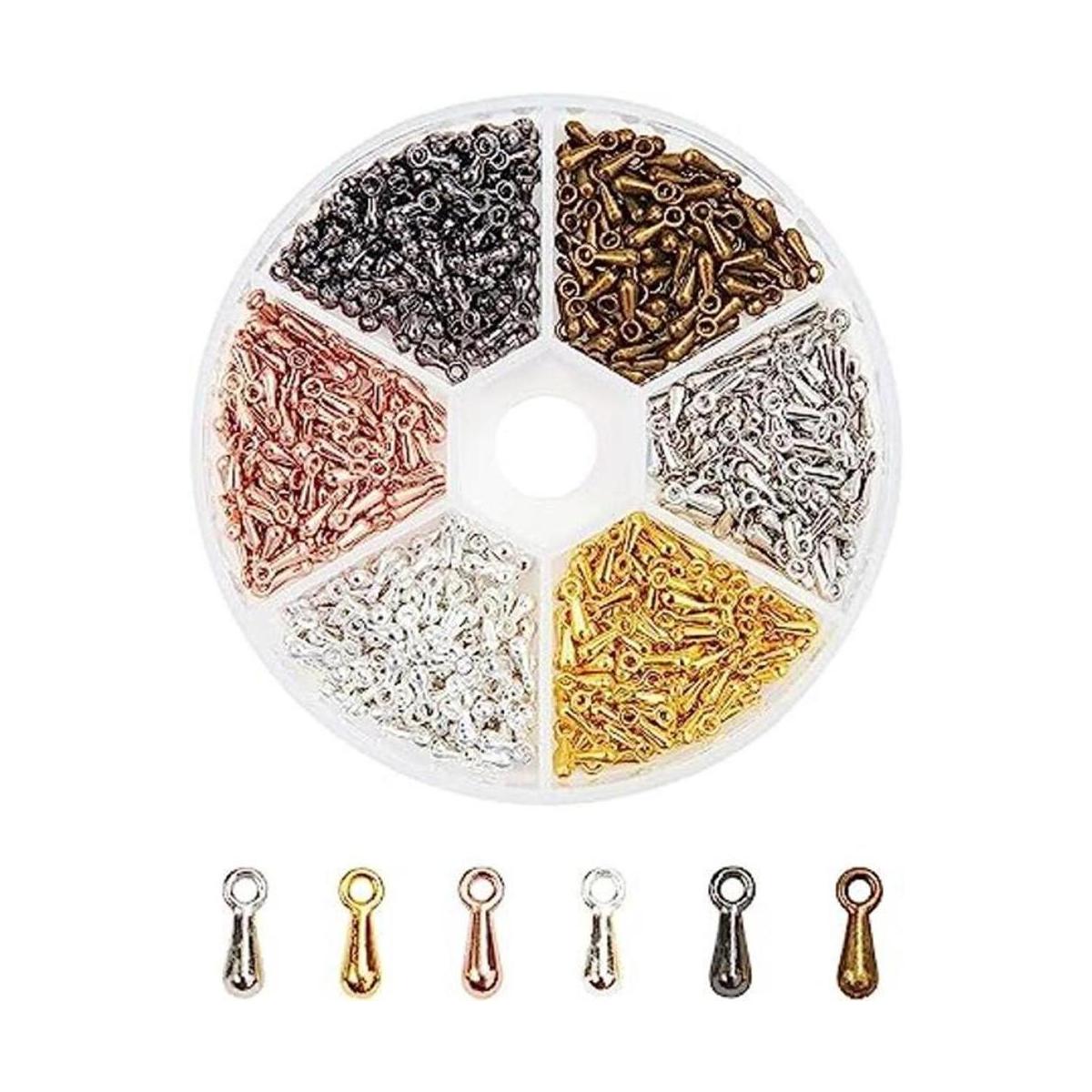 Kitbeads 600 piezas de aleación extensor cadena terminador