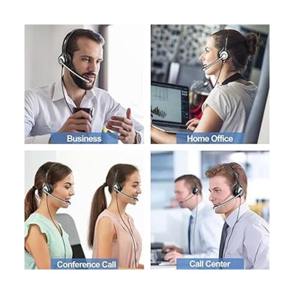 Auriculares de teléfono RJ9 con micrófono con cancelación_5