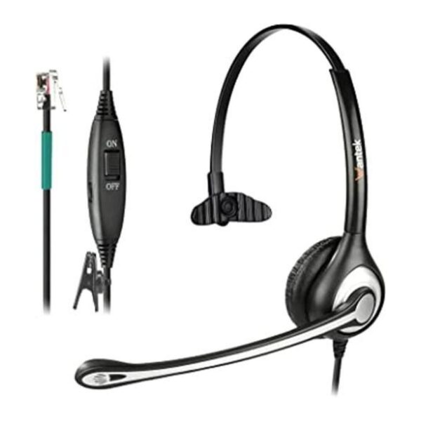Auriculares de teléfono RJ9 con micrófono con cancelación_1