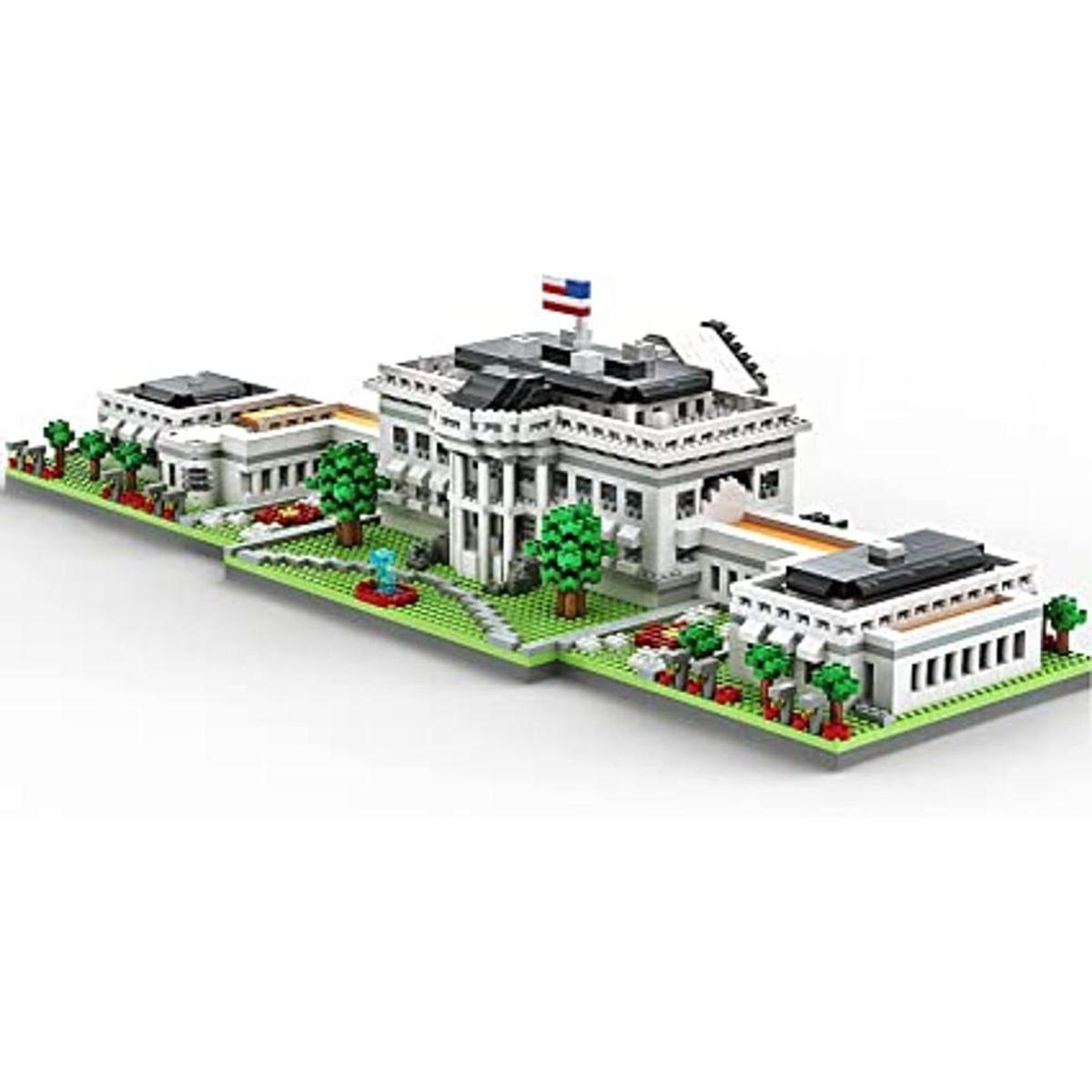 SEMKY Juego de micro mini bloques de casa blanca famosa