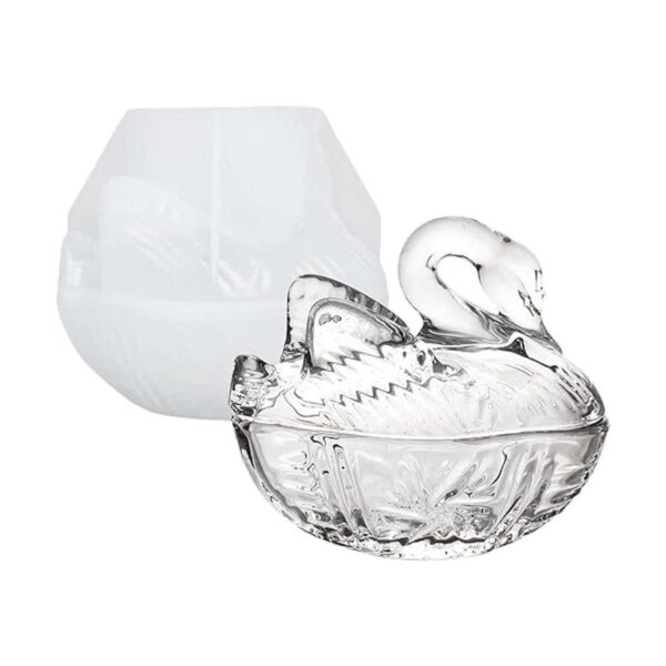 Molde de resina de silicona para almacenamiento de cisne