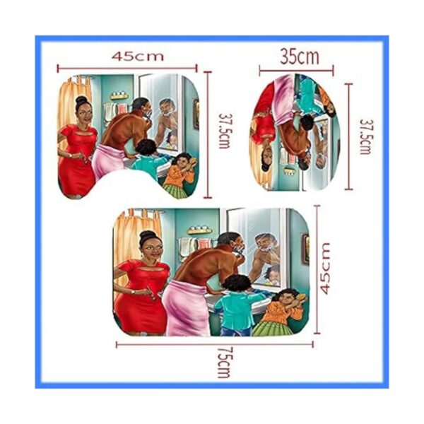 Juego de 4 cortinas de ducha para niños con temática