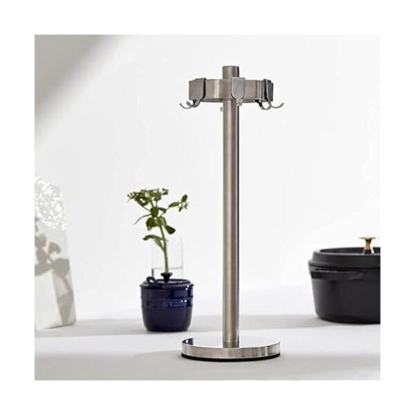 Soporte para utensilios de cocina con 6 ganchos ajustables_2