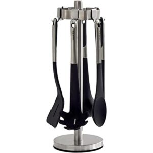 Soporte para utensilios de cocina con 6 ganchos ajustables_1