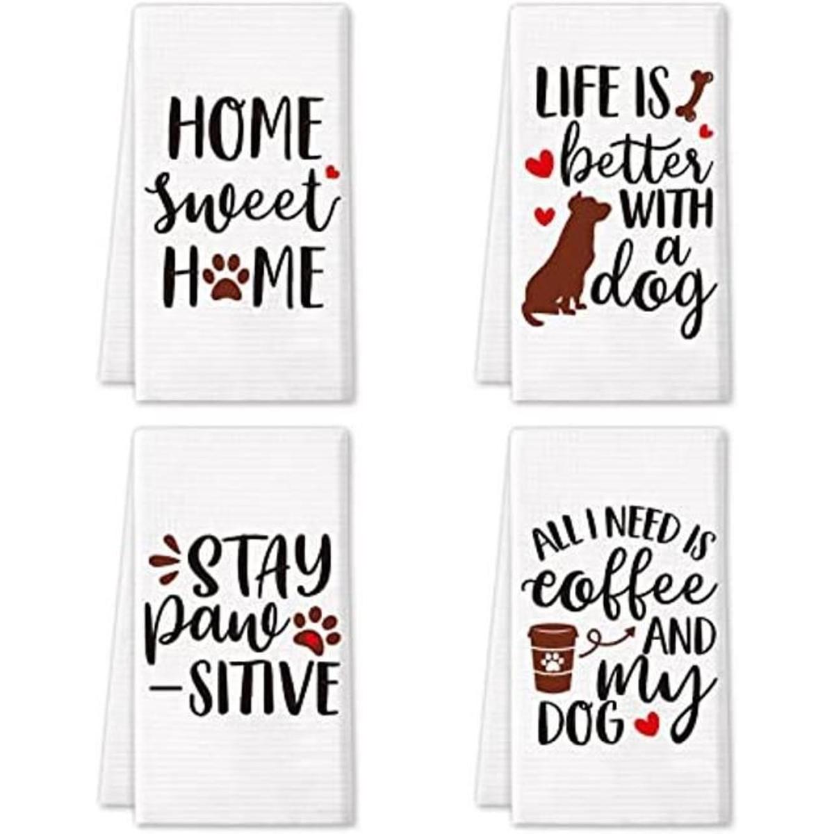 Divertidas toallas de cocina para perros divertidas