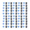 Juego de 50 cabezales de conector de válvula neumática