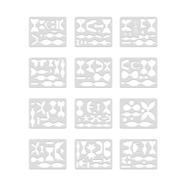FINGERINSPIRE 12 piezas de plantilla de corbatín de cuero