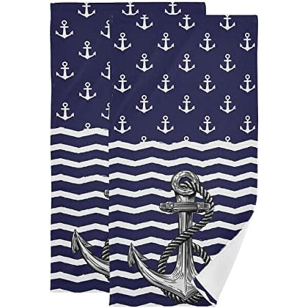 Anchor Toalla de mano para baño 2 unidades absorbentes