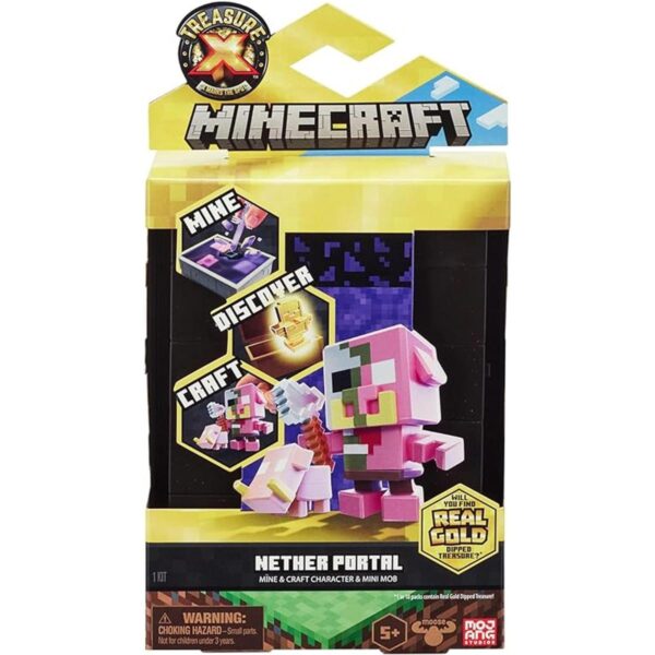 Treasure X Minecraft. Personaje de mina y artesanía y mini_2