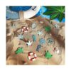 Crucero costero en miniatura con temática de playa