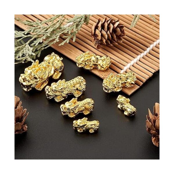 Craftdady 20 cuentas espaciadoras Pixiu chapado en oro de