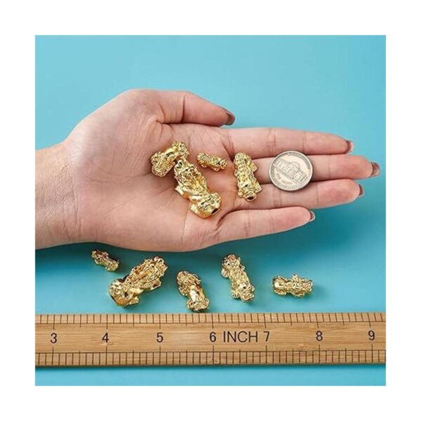 Craftdady 20 cuentas espaciadoras Pixiu chapado en oro de