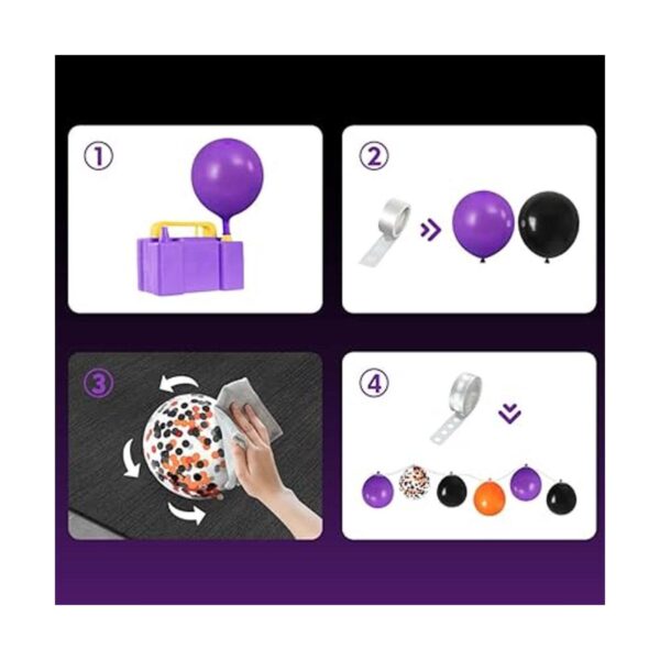Globos de decoración de Halloween Kit de guirnalda de arco_6