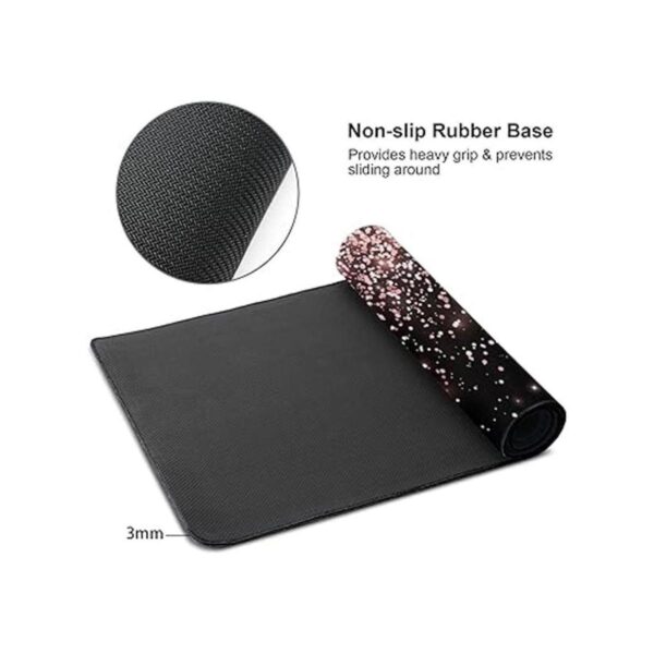Alfombrilla de mouse para juegos de color oro rosa con_3