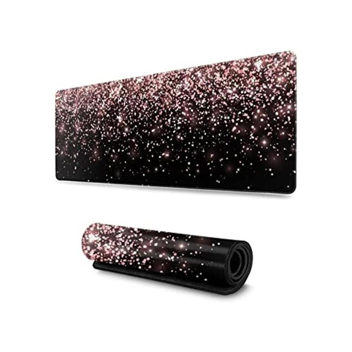 Alfombrilla de mouse para juegos de color oro rosa con