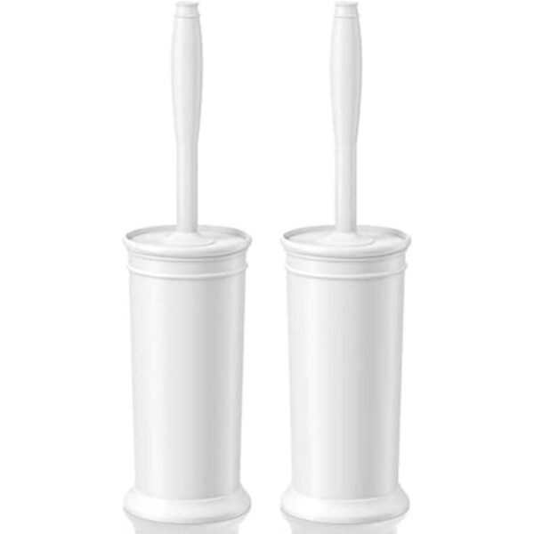 Paquete de 2 cepillos y soporte para inodoro cepillo para