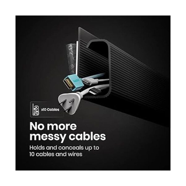 EVEO Organizador de cables con canal en J de 244 cm_5