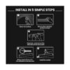 EVEO Organizador de cables con canal en J de 244 cm_6