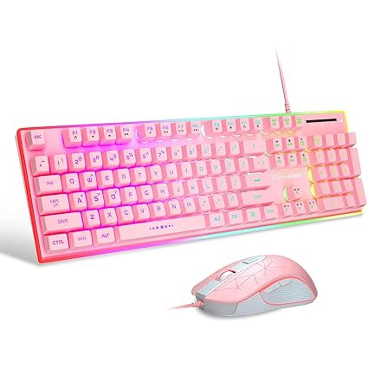 MageGee Combo de teclado y mouse para juegos teclado de