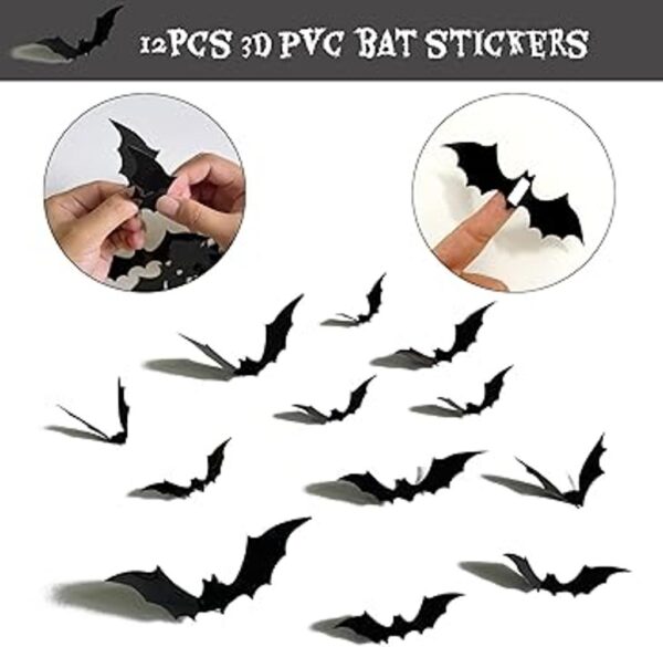 Pancarta de Halloween con purpurina roja para feliz_4