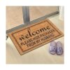 Felpudos de bienvenida para decoración del hogar felpudos