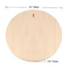 MUKLEI Paquete de 4 placas redondas de madera de 12