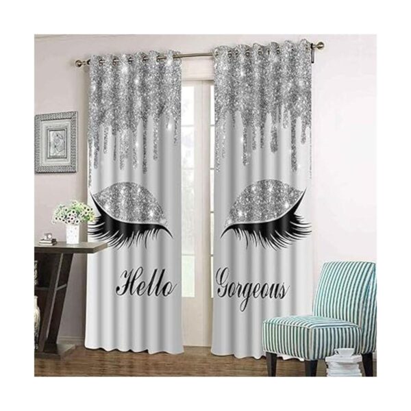 BSPPTI Hello Gorgeous Unicorn Cortinas con estampado de_4